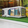 Мобильная семейная космическая капсула Smart Camping в современном стиле с гостиничными занавесками, активируемыми голосом