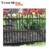 Алюминиевые металлические заборные панели Yandi с порошковым покрытием хорошего качества и легко собираются для наружного украшения.