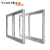 Профессиональный дизайн Yandi Aluminium может быть изготовлен по индивидуальному заказу, алюминиевое изоляционное окно с двойным остеклением и экраном.