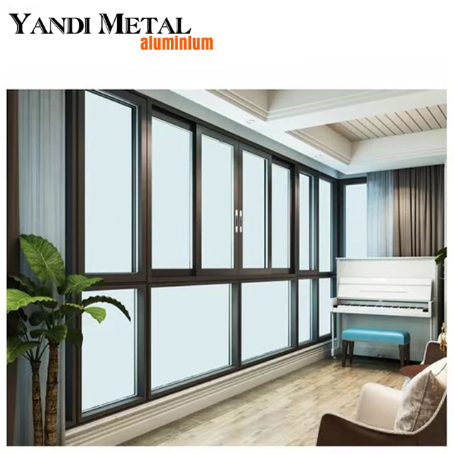 Хит продаж, простое алюминиевое окно с возможностью горячего разрыва, узкая тонкая рама, энергосберегающее алюминиевое створчатое окно
