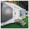 Мобильная семейная космическая капсула Smart Camping в современном стиле с гостиничными занавесками, активируемыми голосом