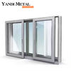 Профессиональный дизайн Yandi Aluminium может быть изготовлен по индивидуальному заказу, алюминиевое изоляционное окно с двойным остеклением и экраном.