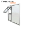 Алюминиевые распашные окна для квартир и гостиниц Окна из закаленного стекла Алюминиевая оконная рама складные окна