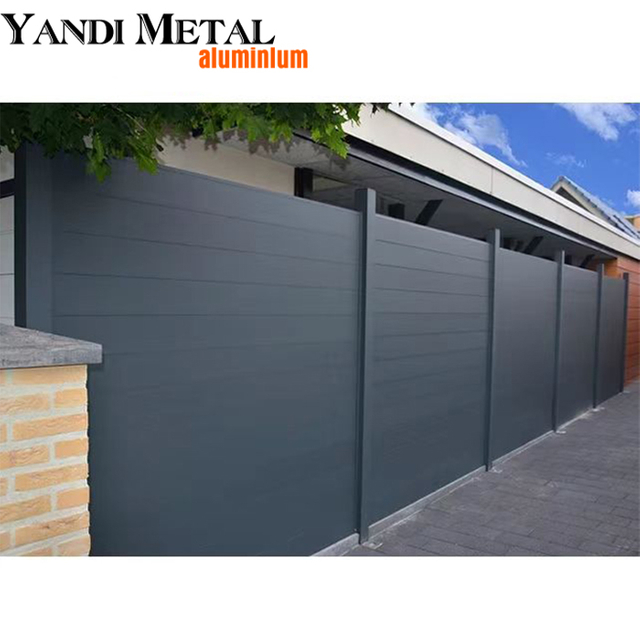 Завод прямой алюминиевый автоматический наружный забор двор 6063/6061/6005/6060 алюминиевый забор T5