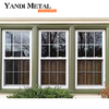 Новый дизайн, порошковое покрытие, индивидуальный цвет, дешевый поставщик алюминиевых раздвижных окон с двойным стеклом