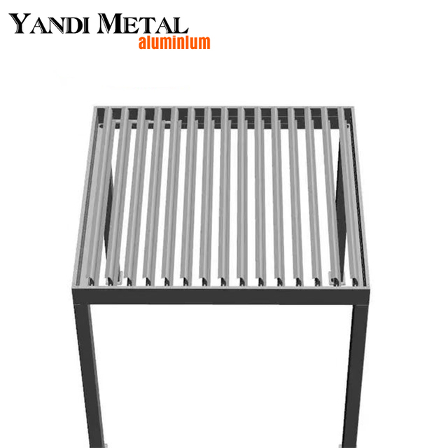 Роскошная уличная беседка, водонепроницаемая металлическая электрическая беседка с жалюзи на крыше, алюминиевая беседка по индивидуальному заказу, беседка 3*3 6*3