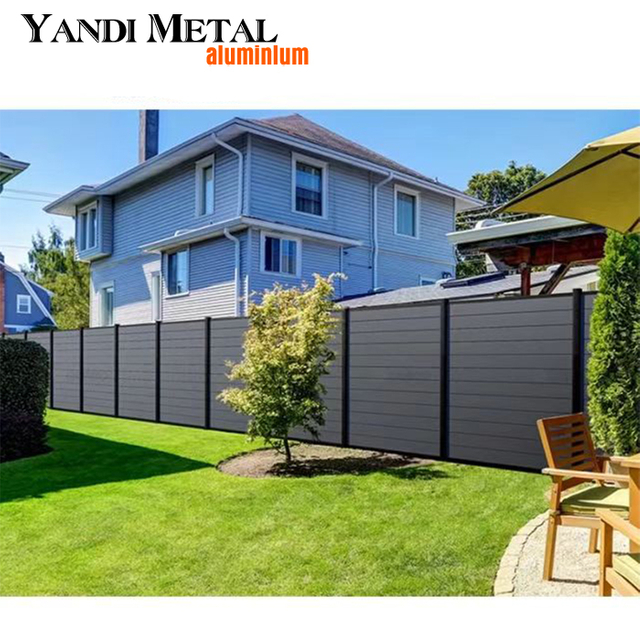 Европейский серый садовый забор 1,8*1,8 м, частный деревянный пластиковый алюминиевый забор