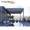 Высококачественный изготовленный на заказ алюминиевый пергола с биоклиматическими мобильными алюминиевыми жалюзи и современным дизайном