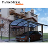 Алюминиевый навес для машины с крышей Skylight. Горячая распродажа. Экономичный привлекательный навес для машины с алюминиевой рамой и стеклянной крышей из алюминия.
